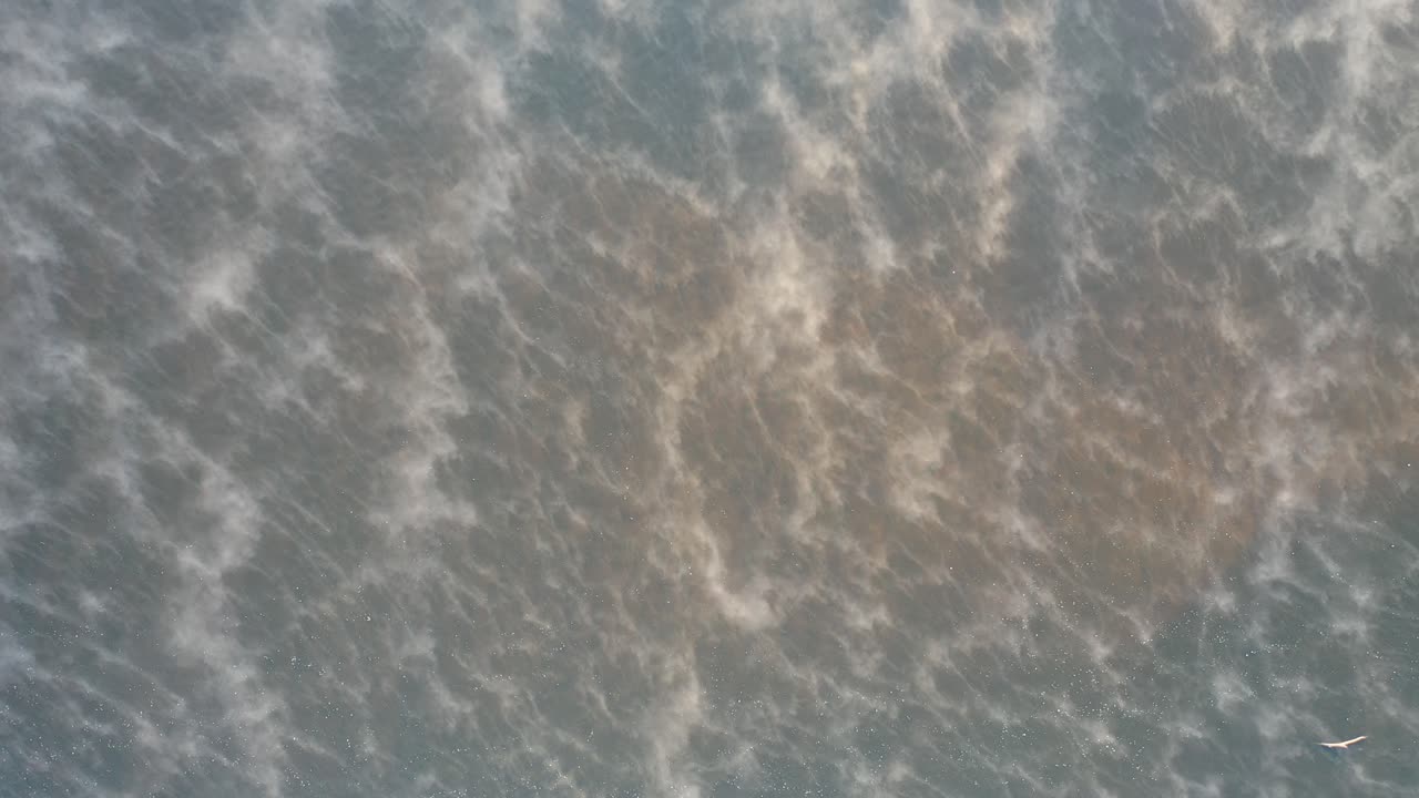 vista aérea de la tormenta de polvo