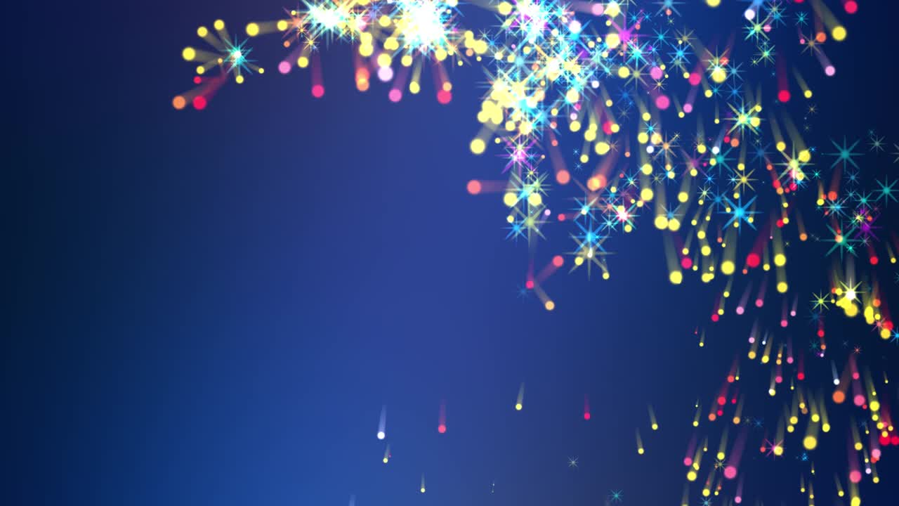 Fond de vacances fantastique abstrait avec des étoiles et des paillettes.