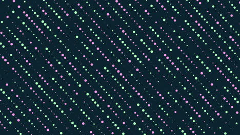 neon random dots on digital screen