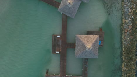 top down view of ocean villa at juan dolio in dominican republic. aerial