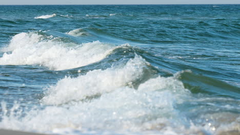 crisp close-up of a sea wave cresting