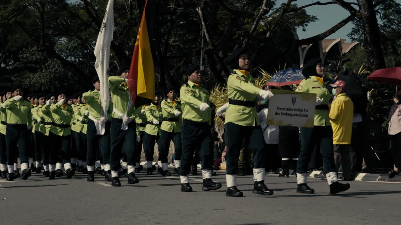Celeberation Of Sarawak Governor Birthday ,12 october 2024,was held at kuching with so many goverment agencies take part in the parade and also sarawak culture tribe with they traditional costume.