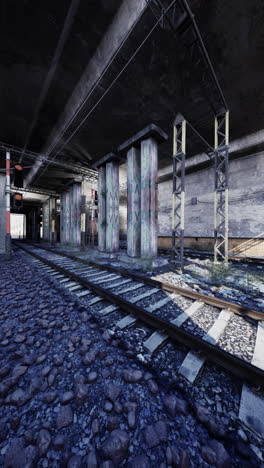 abandoned train station underpass