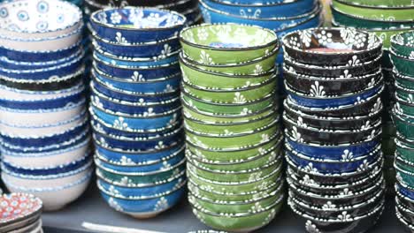 colorful stacked bowls for sale
