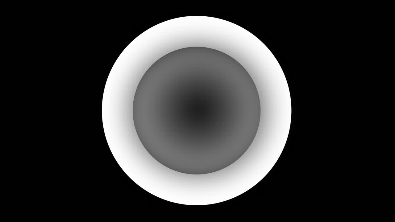 Oval Gray Shape with White Border