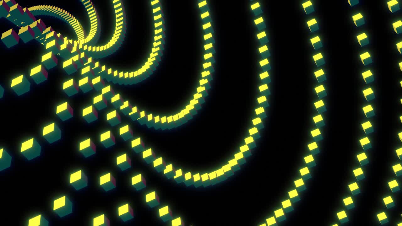 patrón geométrico 3d abstracto con líneas brillantes