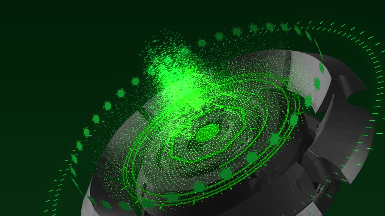 pantalla futurista hud 3d, pantalla de ciencia ficción en un fondo de 4k