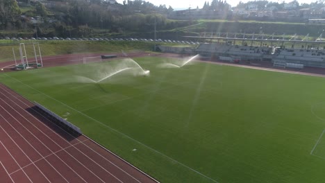 soccer or football field irrigation system of automatic watering grass