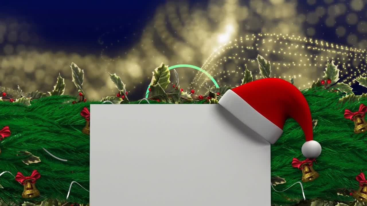 소나무 가지 위의 모양의 애니메이션.