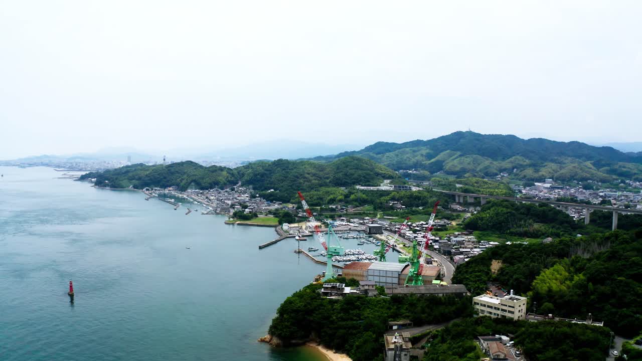 la vista aerea de ehime