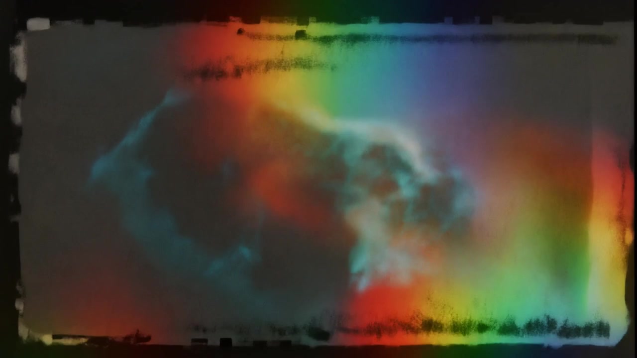 Sovrapposizione Astratta di Fuga di Luce con Effetto Cornice di Pellicola Vintage
