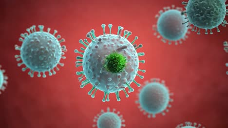 vista de cerca de un virus