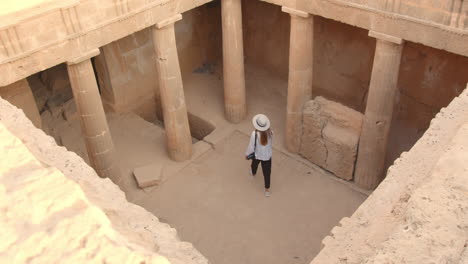 exploring an ancient tomb in cyprus