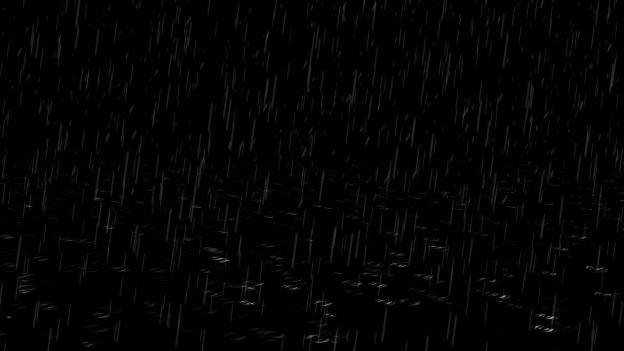 Heavy rain on a dark stormy summer day seamless loop animation background heavy rain drops fallin