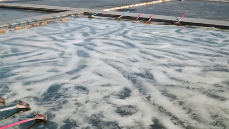 natural salt-pans over gaetgol ecological park in siheung, south korea