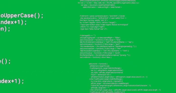 Animation of data processing and interference on transparent background