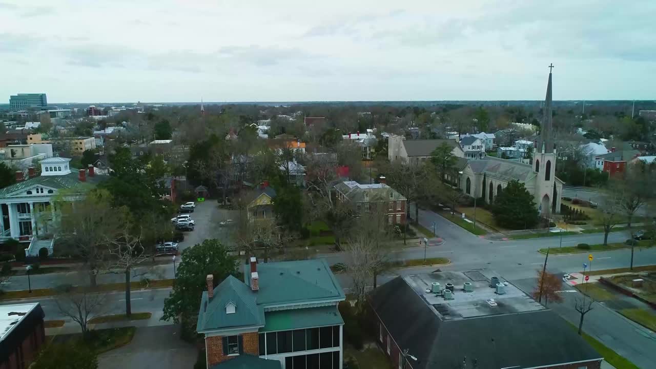 Neighborhood in small city Wilmington, North Carolina