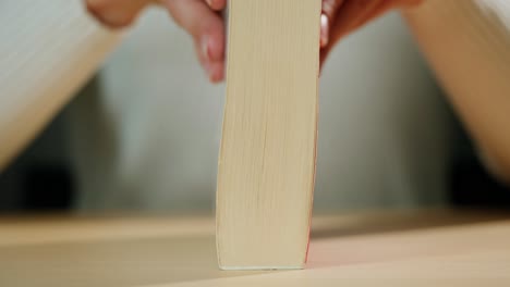 open book on table