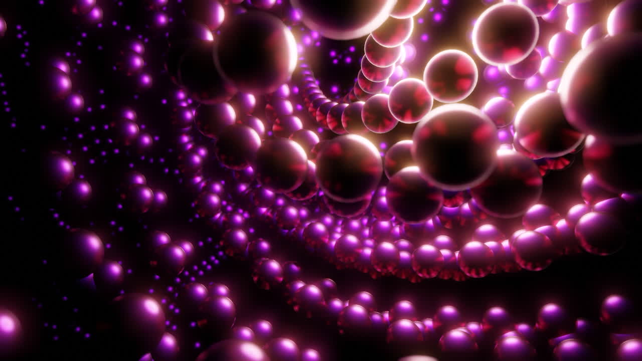 túnel de la esfera púrpura abstracta