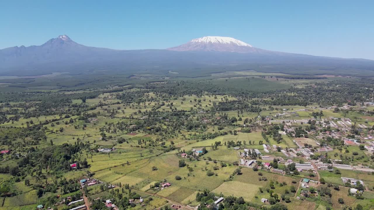 monte kilimanjaro áfrica. paisaje urbano de áfrica