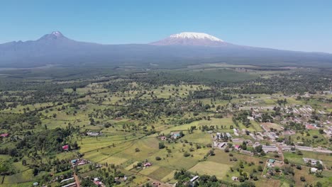 mount kilimanjaro africa. city scape of africa