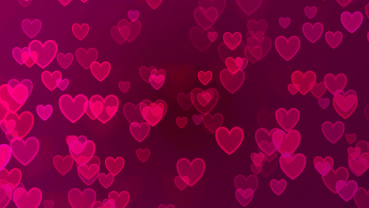 el fondo de los corazones rosados de san valentín