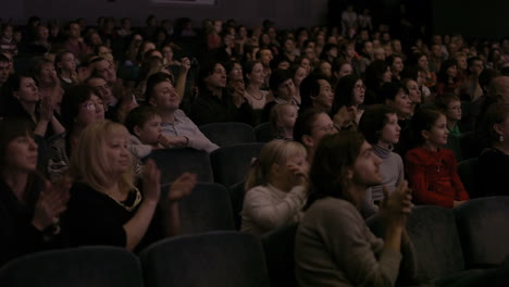 audience applauding during a spectacular event