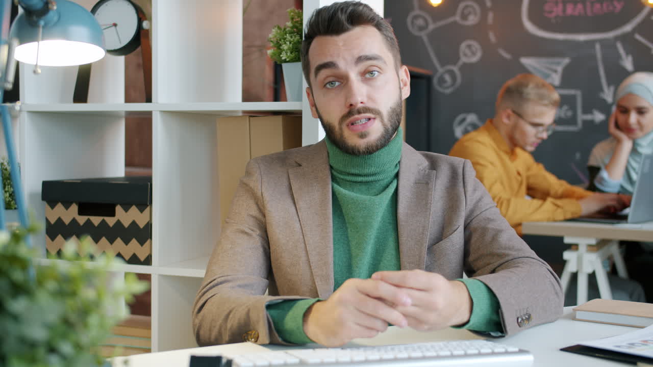 Business Presentation in Modern Office Setting