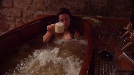 a beer spa in the czech republic offers the opportunity to bathe in and drink beer