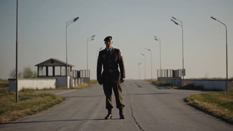 soldier on duty at a remote checkpoint