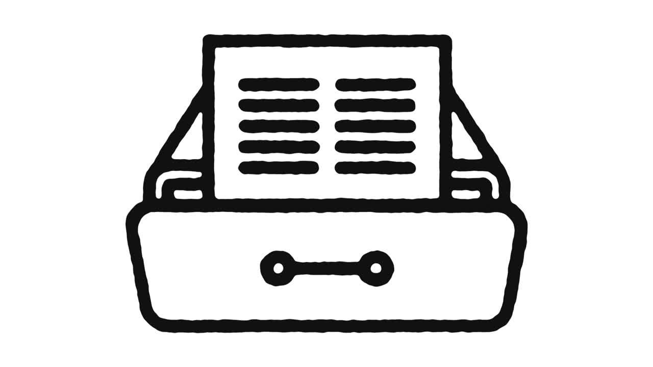 파일 아카이브 아이콘 애니메이션 영상 및 알파 채널