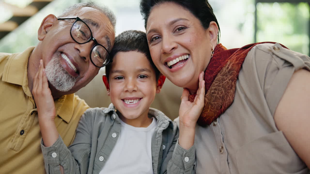 Happy Multi-Generational Family Portrait