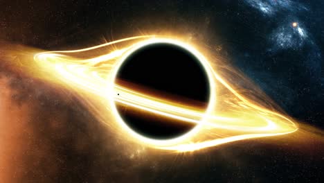 black hole in space