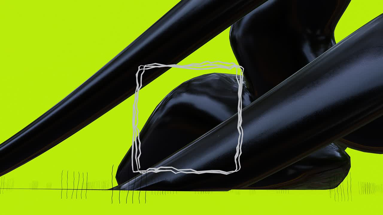 미니멀 3d 아트: 기하학적 디자인 공간에서 애니메이션 된 세련된 객체, 트렌디한 색상 조합, 루프 모션, 4k 비디오