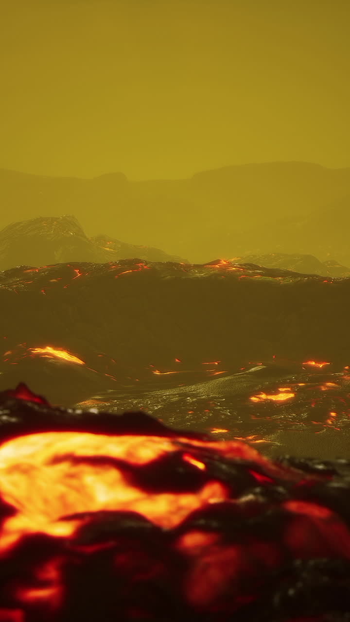 용암 화산 풍경