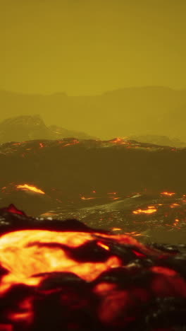 lava volcano landscape