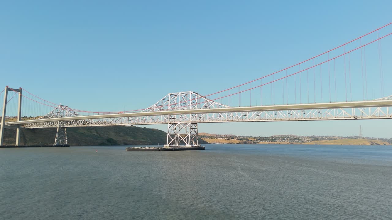 Alfred Zampa and old cantilever bridge in the CA Bay Area, Panorama View