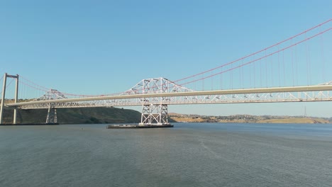 alfred zampa and old cantilever bridge in the ca bay area, panorama view