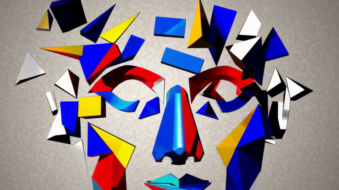 Abstract Geometric Face