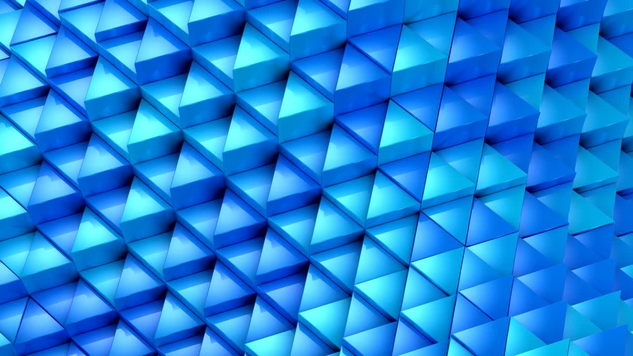 los triángulos formaron una onda