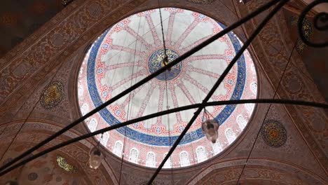 zooming into a cathedral in istanbul, turkey