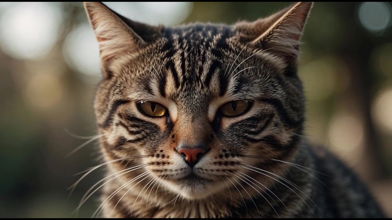 Ritratto ravvicinato di un gatto tigrato che guarda in camera