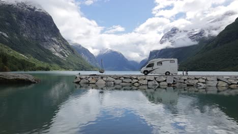 family vacation travel rv, holiday trip in motorhome