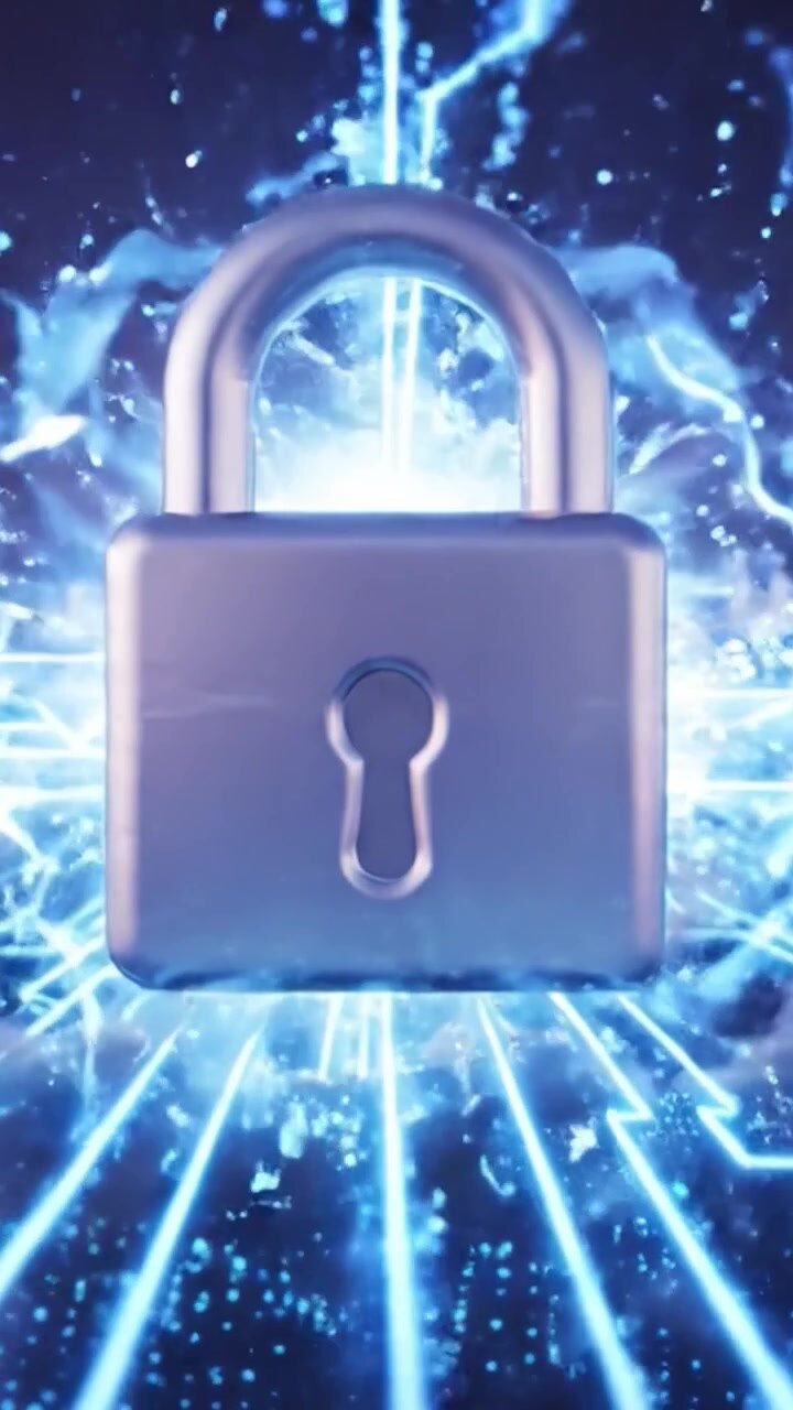 A Visual Representation of Digital Security: Floating Locks in a Cloud-Like Network Signify the Importance of Cyber Protection and Safe Online Practices in a Vast Virtual Space