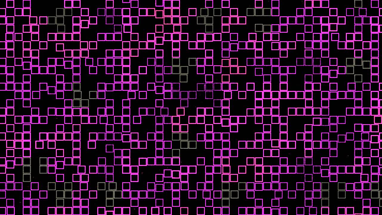 Abstract Geometric Pattern with Pink and Purple Squares