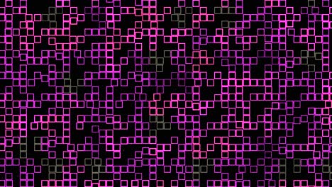 patrón geométrico abstracto con cuadrados rosados y púrpuras