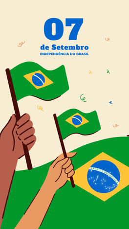 Gráfico-En-Movimiento-De-Fondo-Plano-Para-La-Celebración-Del-Día-De-La-Independencia-Brasileña