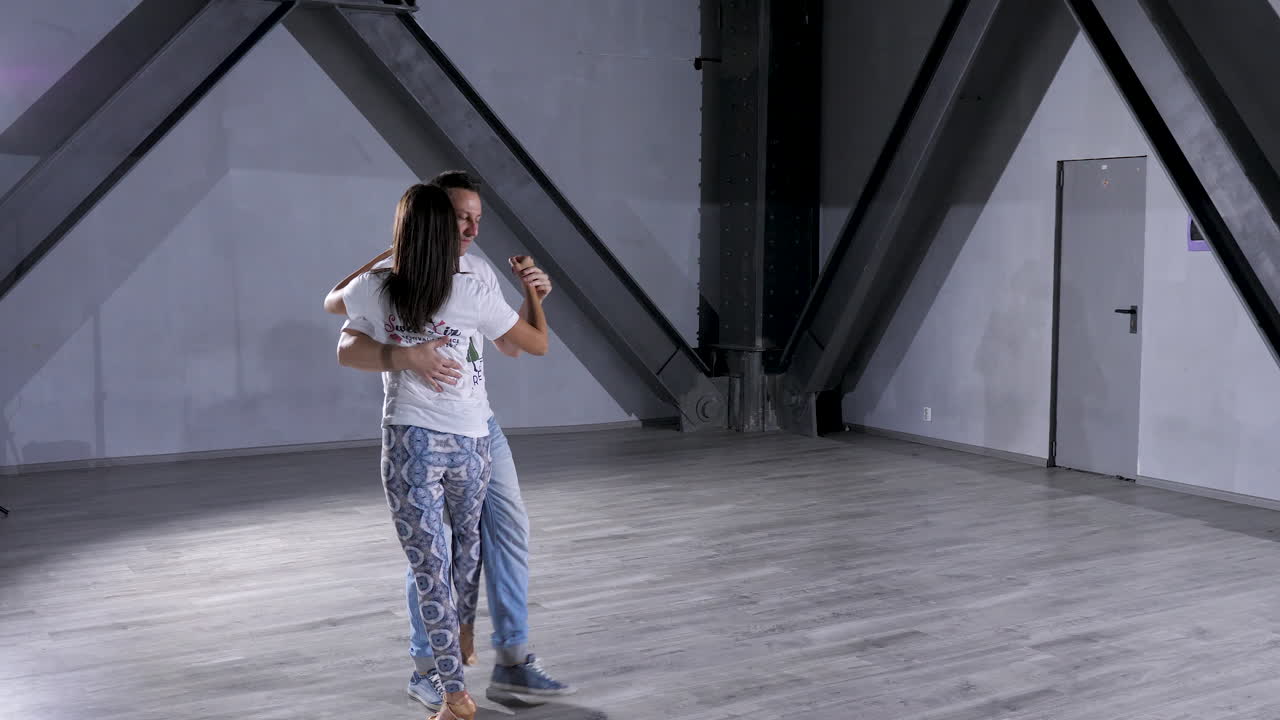 Couple Dancing in Studio