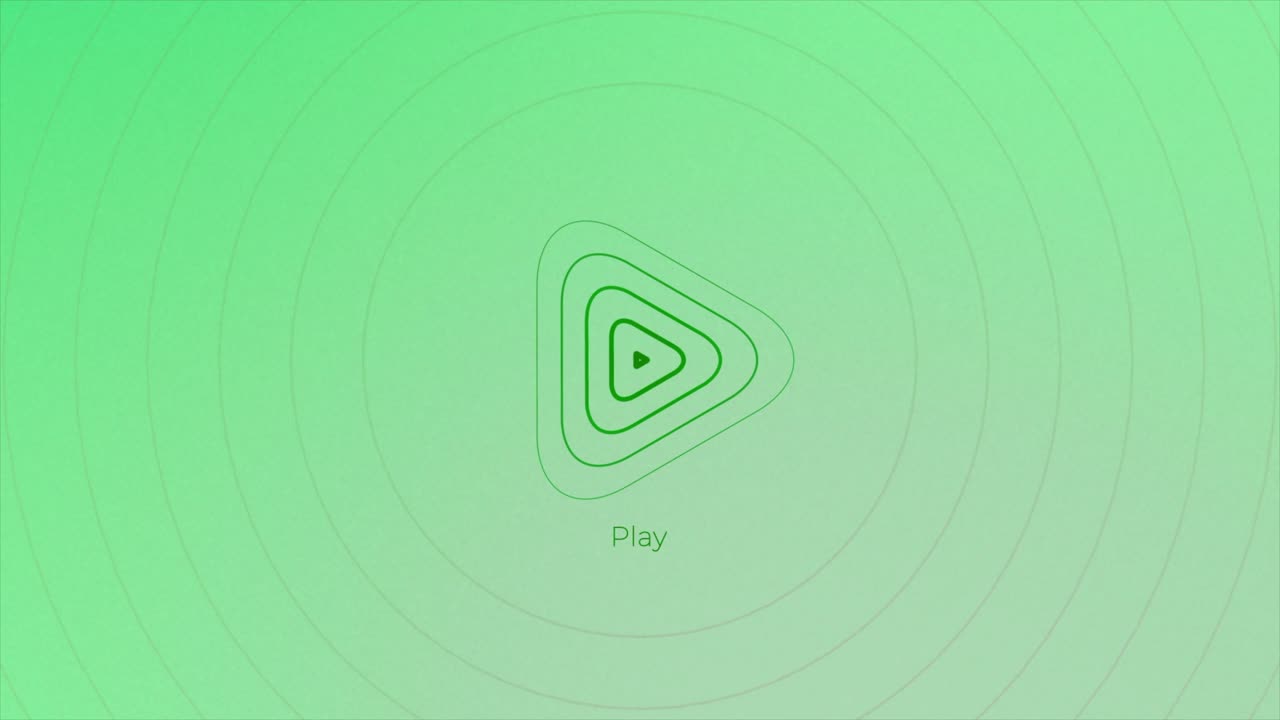 botón de reproducción fondo verde