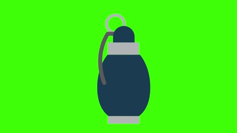 green screen , safety offense icon , grenade